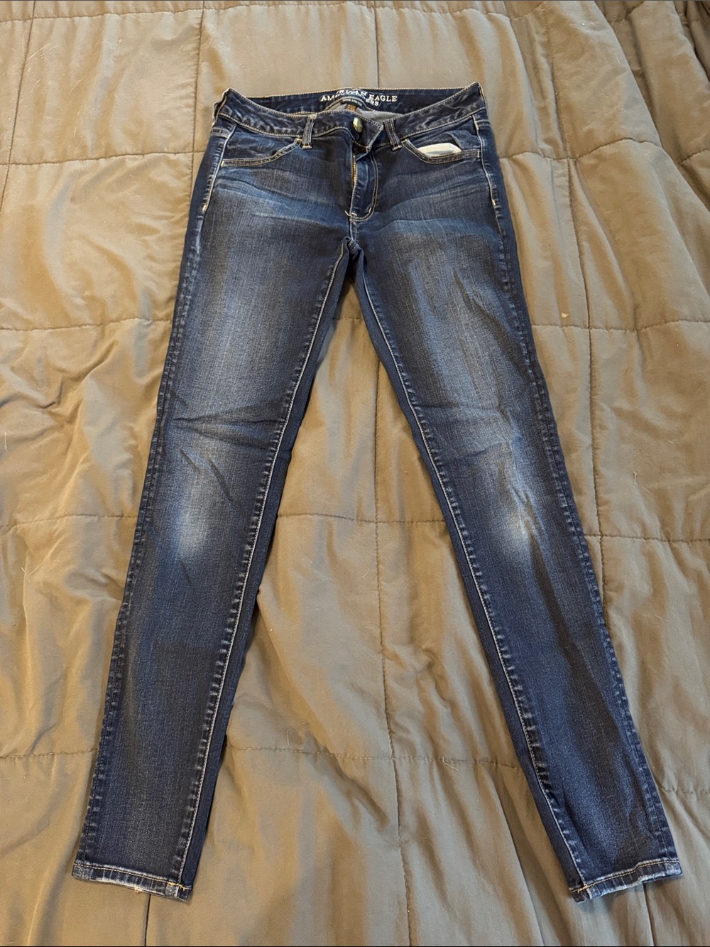 American Eagle Outfitters Dark Blue Skinny Jeans